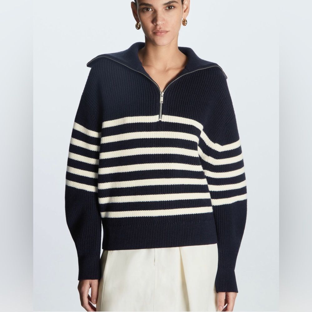 COS Knitted Half-Zip Sweater